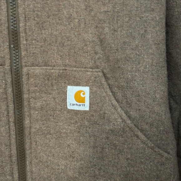 Women’s Carhartt Wool Jacket w/ Fur Lined Hood - Picture 2 of 9